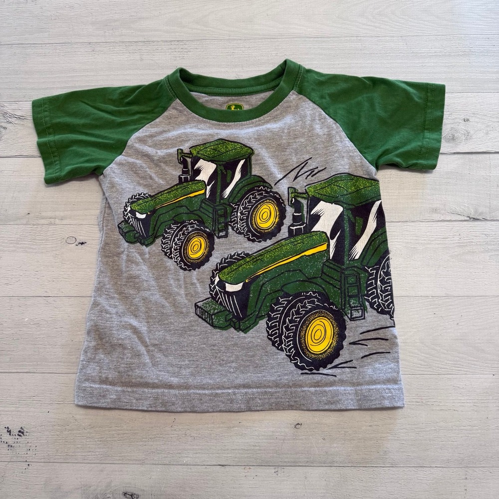 John Deere boys short sleeve tractor shirt 2T